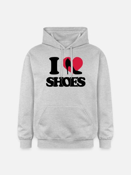 I love shoes - Gildan Unisex Softstyle® Midweight Hoodie - light heather grey