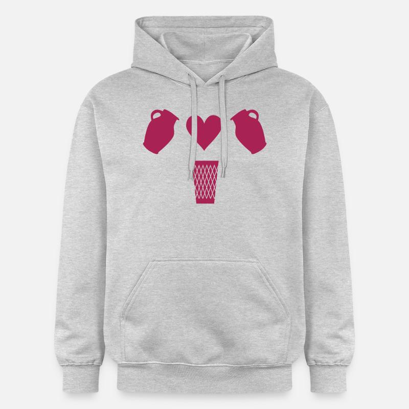 Bembel Love - Apfelwein und Geripptes - Gildan Unisex Softstyle® Midweight Hoodie - Hellgrau meliert