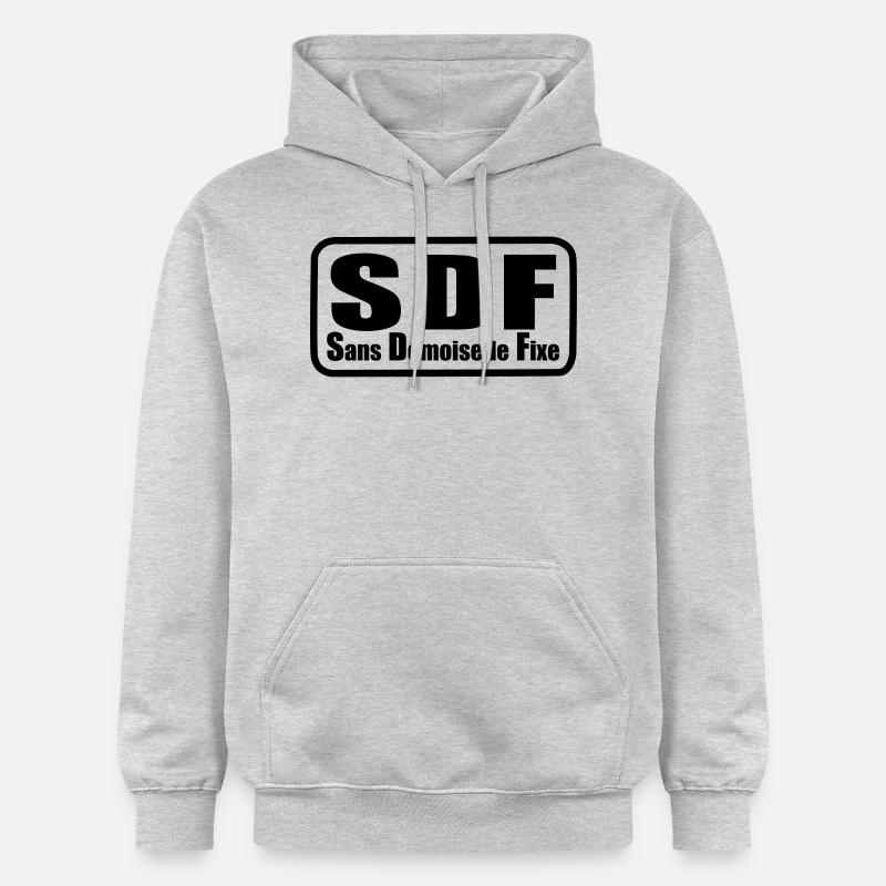 SDF - Sweat à capuche Softstyle® Gildan Unisexe - gris clair chiné