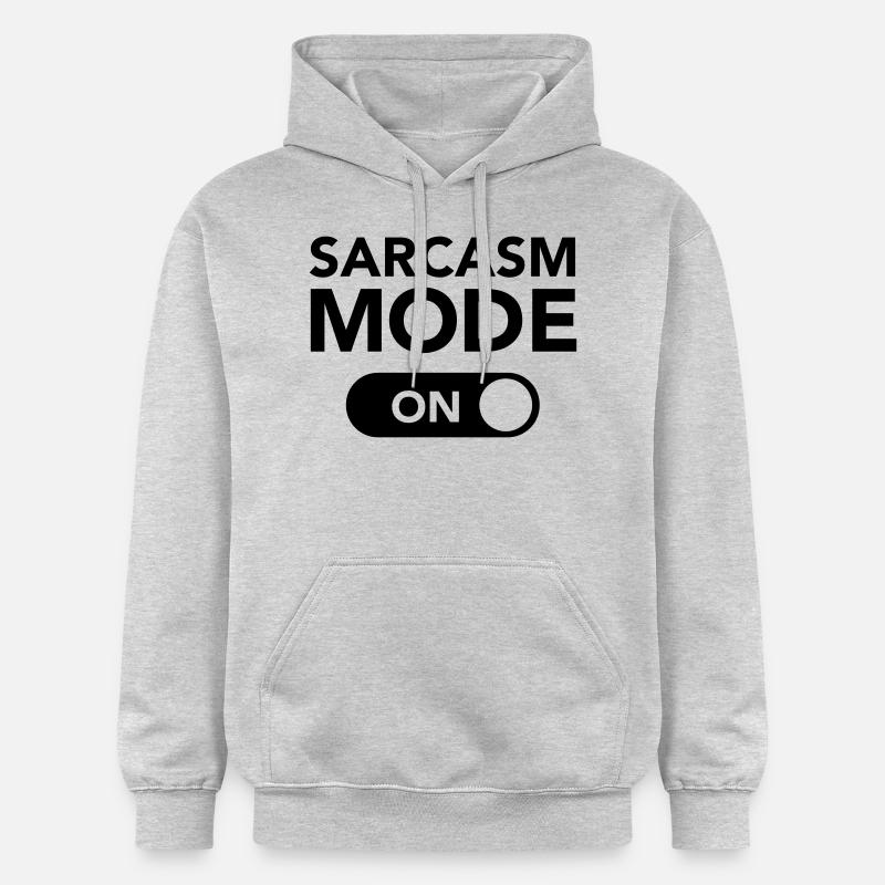 Sarcasm Mode (on) - Gildan Unisex Softstyle® Midweight Hoodie - Hellgrau meliert