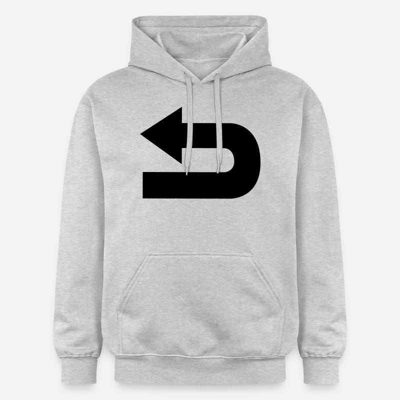 pfeil - Gildan Unisex Softstyle® Midweight Hoodie - Hellgrau meliert