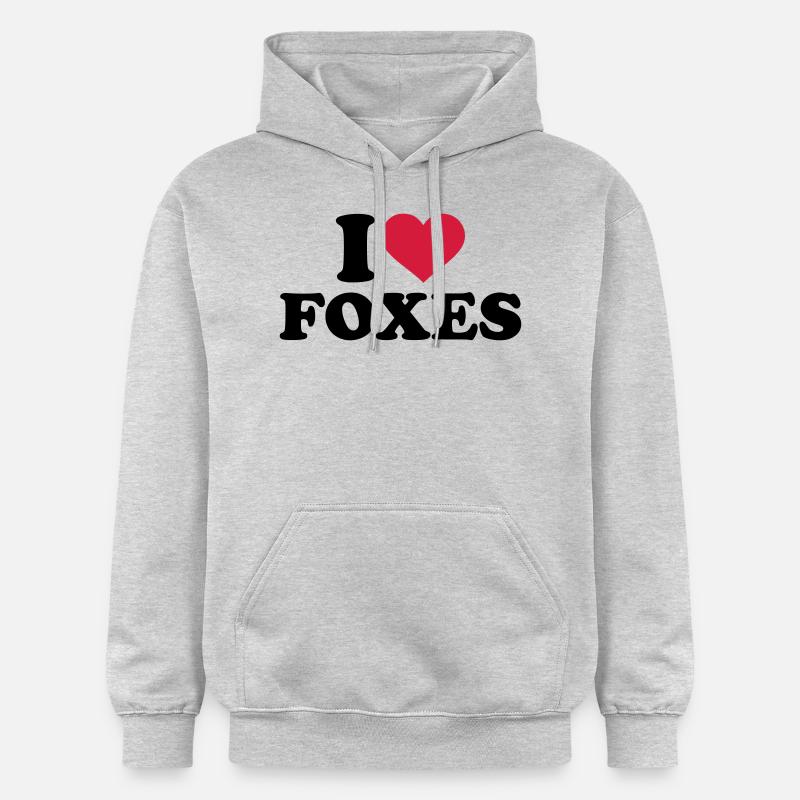 Fuchs - Gildan Unisex Softstyle® Midweight Hoodie - Hellgrau meliert