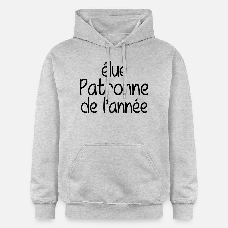 élue Patronne de l'année - Sweat à capuche Softstyle® Gildan Unisexe - gris clair chiné
