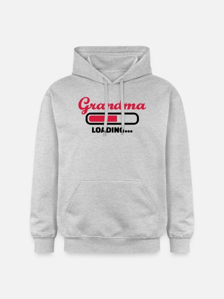 Grandma - Sweat à capuche Softstyle® Gildan Unisexe - gris clair chiné