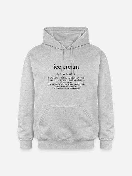 Crème Glacée - Sweat à capuche Softstyle® Gildan Unisexe - gris clair chiné