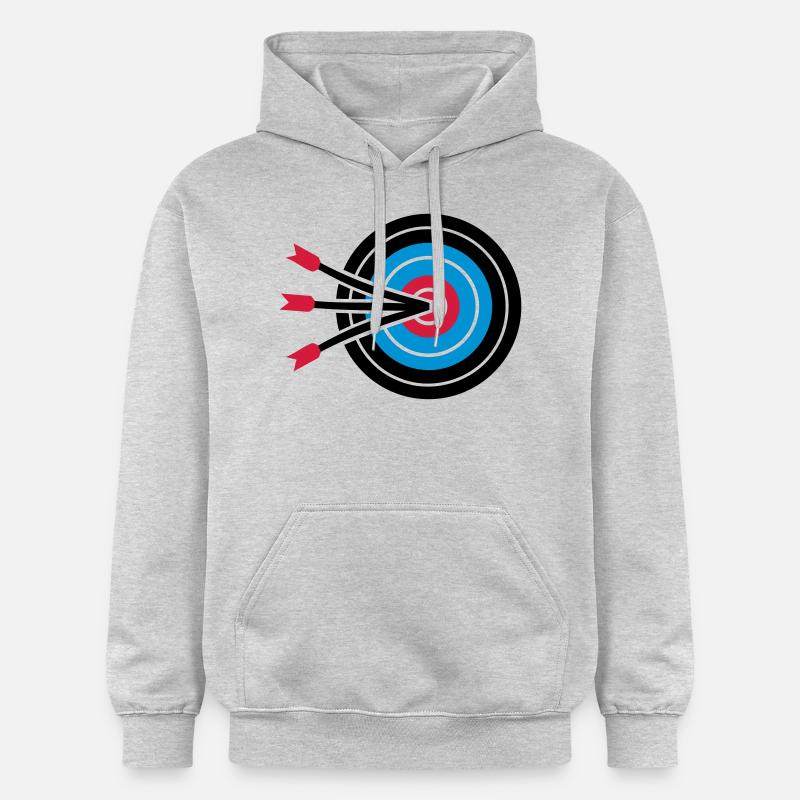Bogenschießen - Gildan Unisex Softstyle® Midweight Hoodie - Hellgrau meliert
