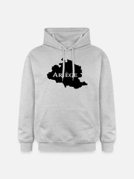 Ariège carte Ariégeoise - Sweat à capuche Softstyle® Gildan Unisexe - gris clair chiné