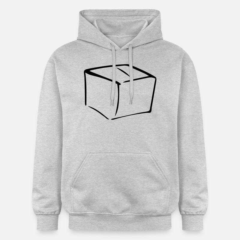 Packet,Papier,Post,Geschäft,Kasten,Versand - Gildan Unisex Softstyle® Midweight Hoodie - Hellgrau meliert