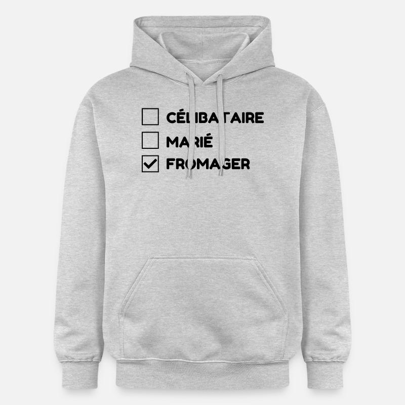 Fromager / Fromage / Travail / Métier / Job - Sweat à capuche Softstyle® Gildan Unisexe - gris clair chiné