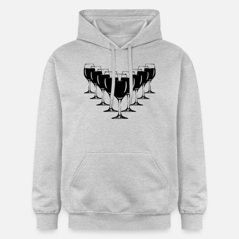 des verres à vin - Sweat à capuche Softstyle® Gildan Unisexe - gris clair chiné