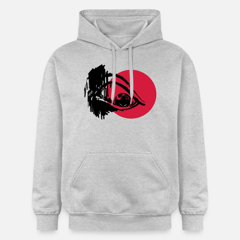 Evil Eye - Art Design - Sweat à capuche Softstyle® Gildan Unisexe - gris clair chiné