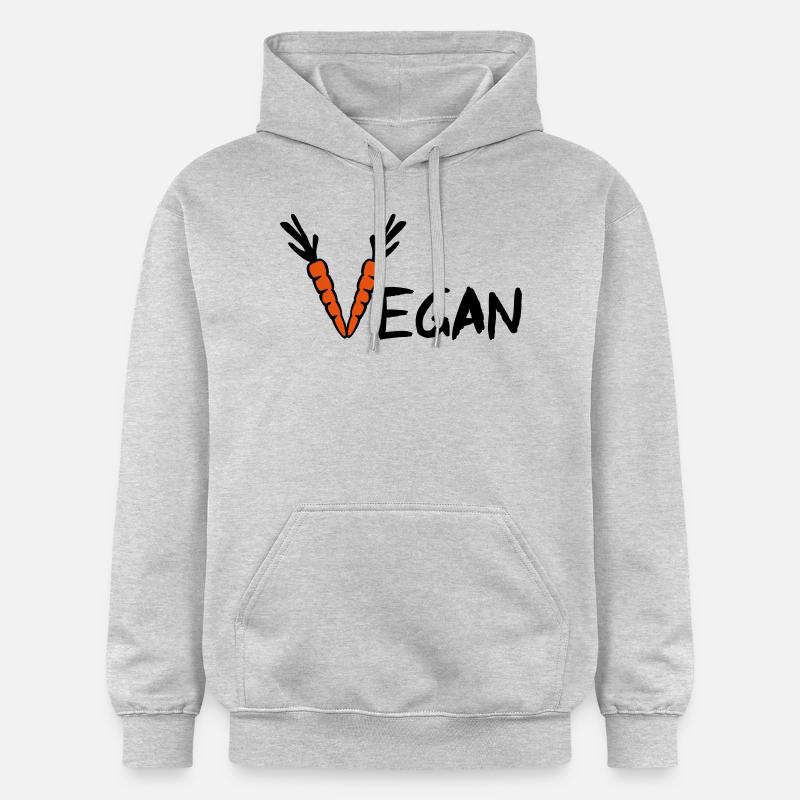 Vegan - Sweat à capuche Softstyle® Gildan Unisexe - gris clair chiné