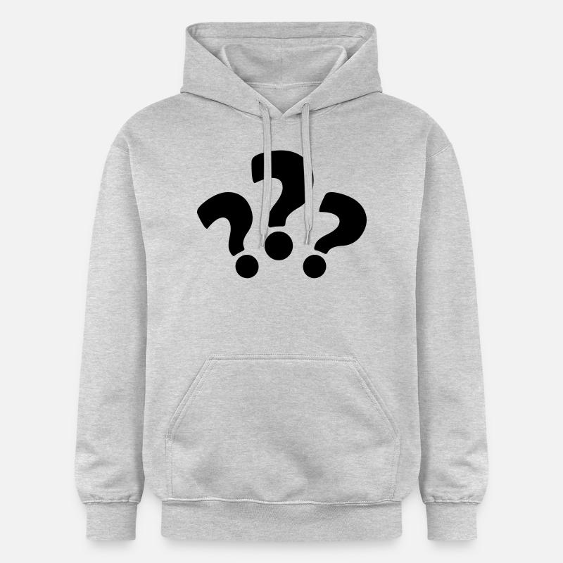 fragezeichen_2 - Sweat à capuche Softstyle® Gildan Unisexe - gris clair chiné