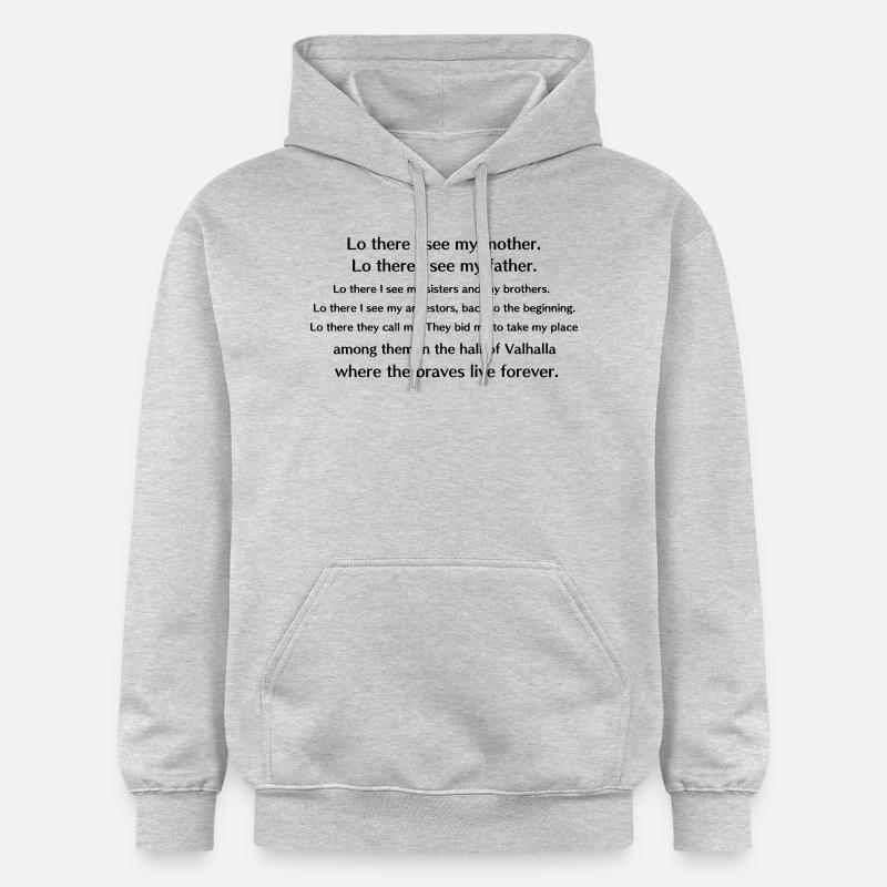 Lo there (Valhalla calling) - Sweat à capuche Softstyle® Gildan Unisexe - gris clair chiné