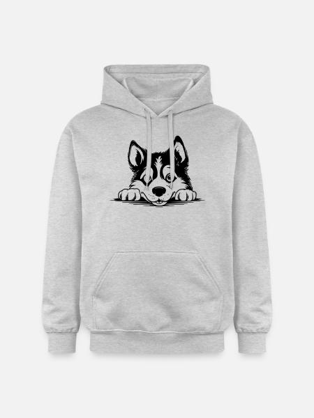 Siberian Husky - Gildan Unisex Softstyle® Midweight Hoodie - light heather grey