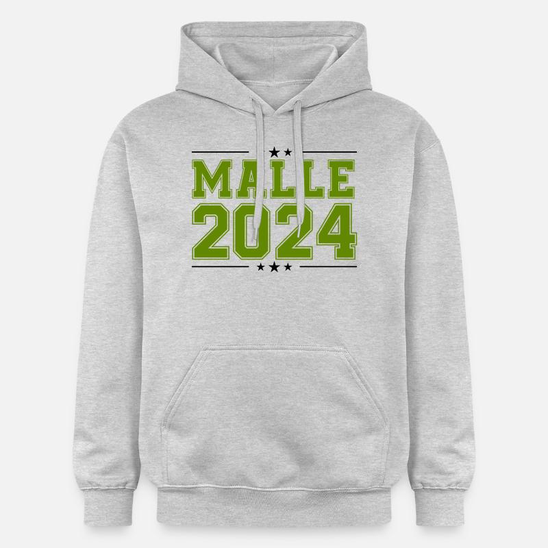 Malle 2024 Étoile - Sweat à capuche Softstyle® Gildan Unisexe - gris clair chiné