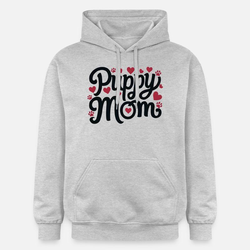 chiot chien - Sweat à capuche Softstyle® Gildan Unisexe - gris clair chiné