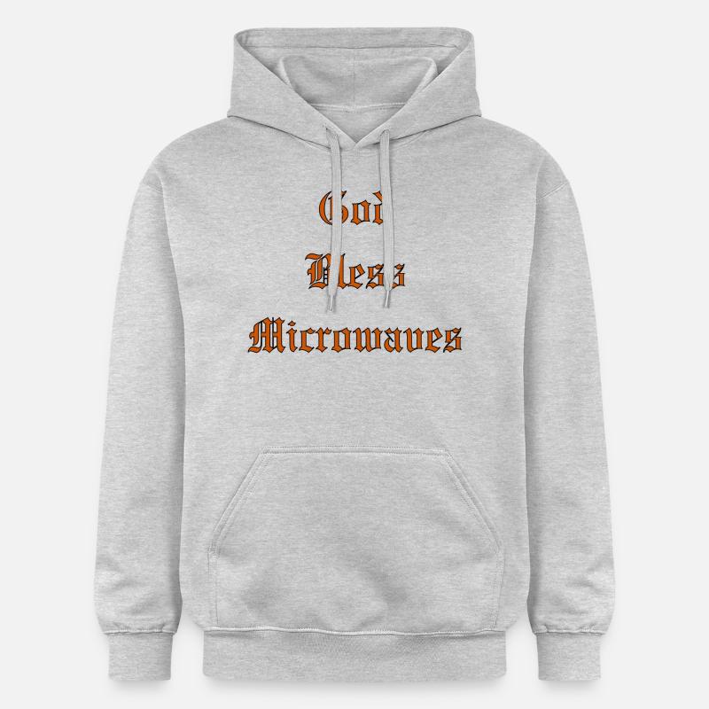 GodBlessMicro-ondes - Sweat à capuche Softstyle® Gildan Unisexe - gris clair chiné