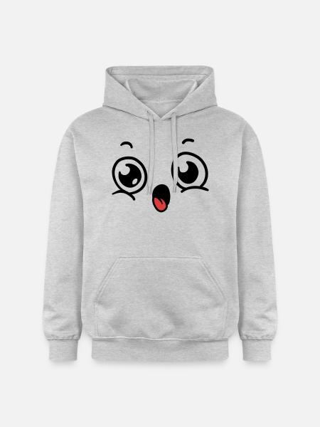 Face Costume - Gildan Unisex Softstyle® Midweight Hoodie - light heather grey