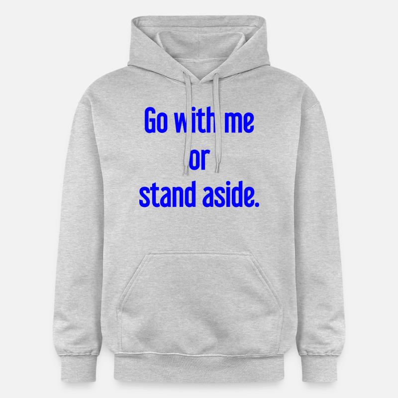 Geh mit oder beiseite - Gildan Unisex Softstyle® Midweight Hoodie - Hellgrau meliert