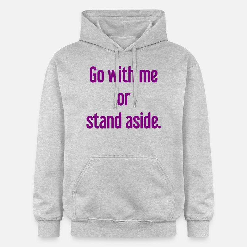 Geh mit oder beiseite - Gildan Unisex Softstyle® Midweight Hoodie - Hellgrau meliert