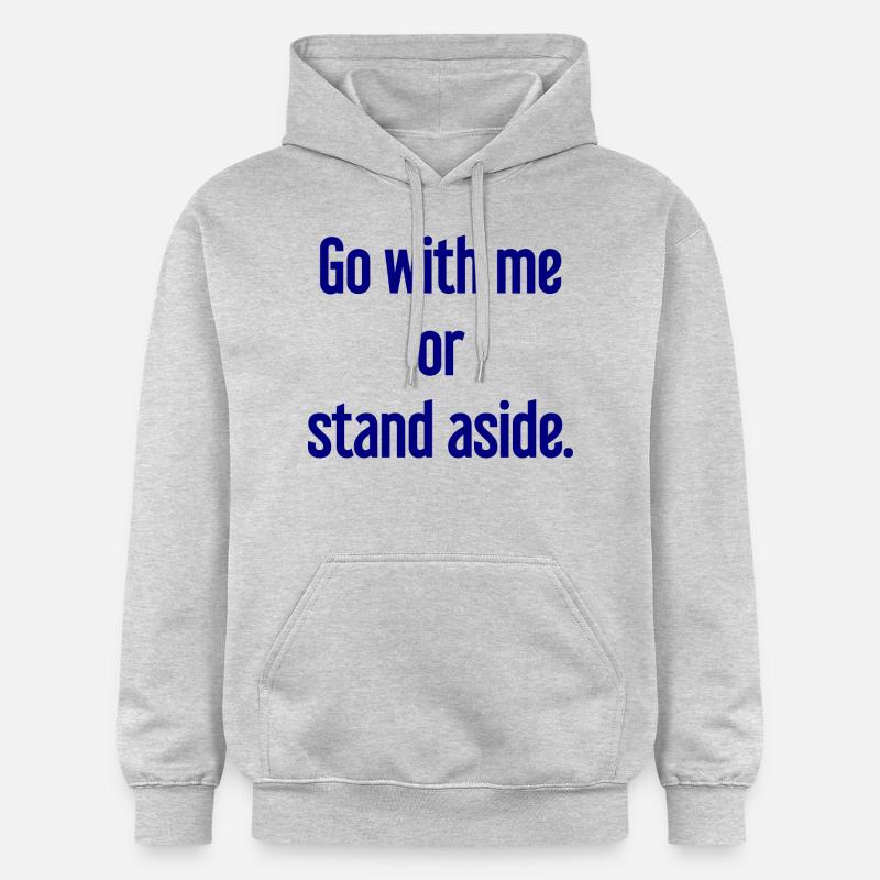 Geh mit oder beiseite - Gildan Unisex Softstyle® Midweight Hoodie - Hellgrau meliert