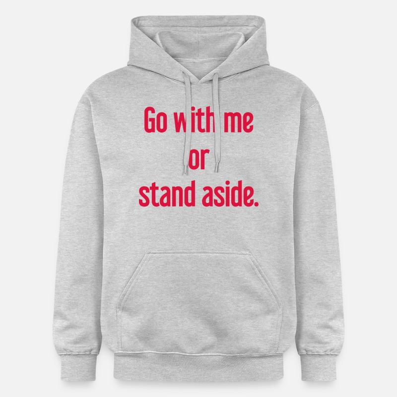 Geh mit oder beiseite - Gildan Unisex Softstyle® Midweight Hoodie - Hellgrau meliert