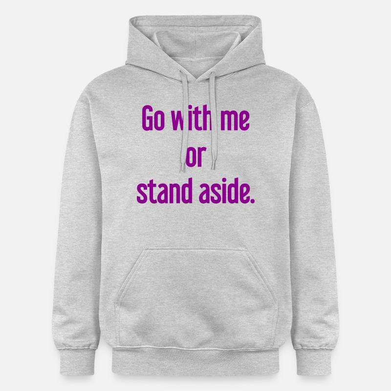 Geh mit oder beiseite - Gildan Unisex Softstyle® Midweight Hoodie - Hellgrau meliert