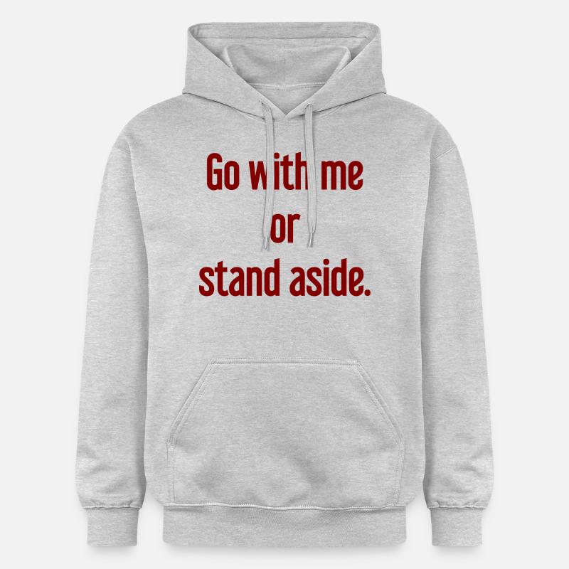 Geh mit oder beiseite - Gildan Unisex Softstyle® Midweight Hoodie - Hellgrau meliert