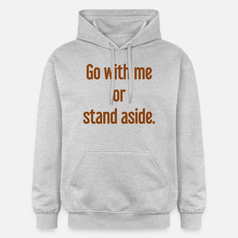 Geh mit oder beiseite - Gildan Unisex Softstyle® Midweight Hoodie - Hellgrau meliert