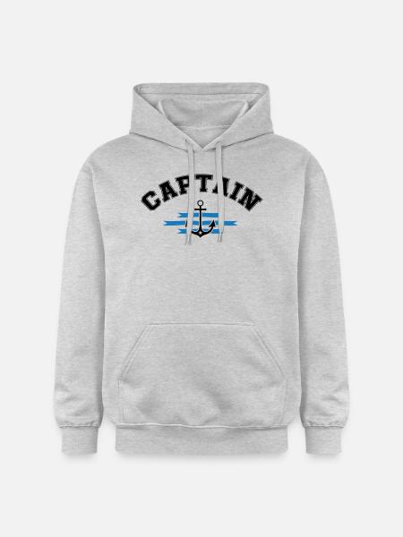 Anchor Captain - Gildan Unisex Softstyle® Midweight Hoodie - light heather grey