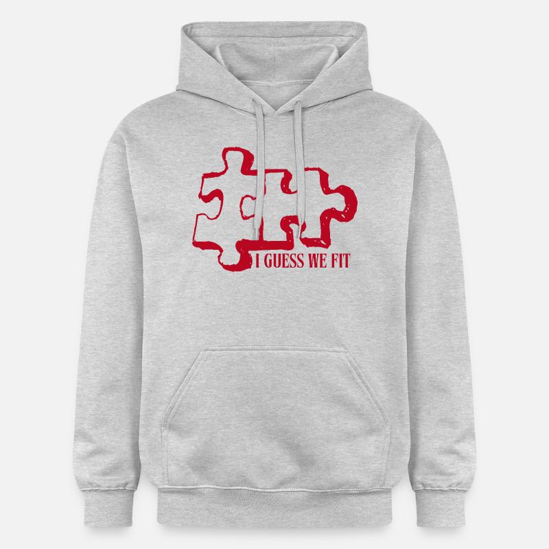 Pièces de puzzle - Sweat à capuche Softstyle® Gildan Unisexe - gris clair chiné