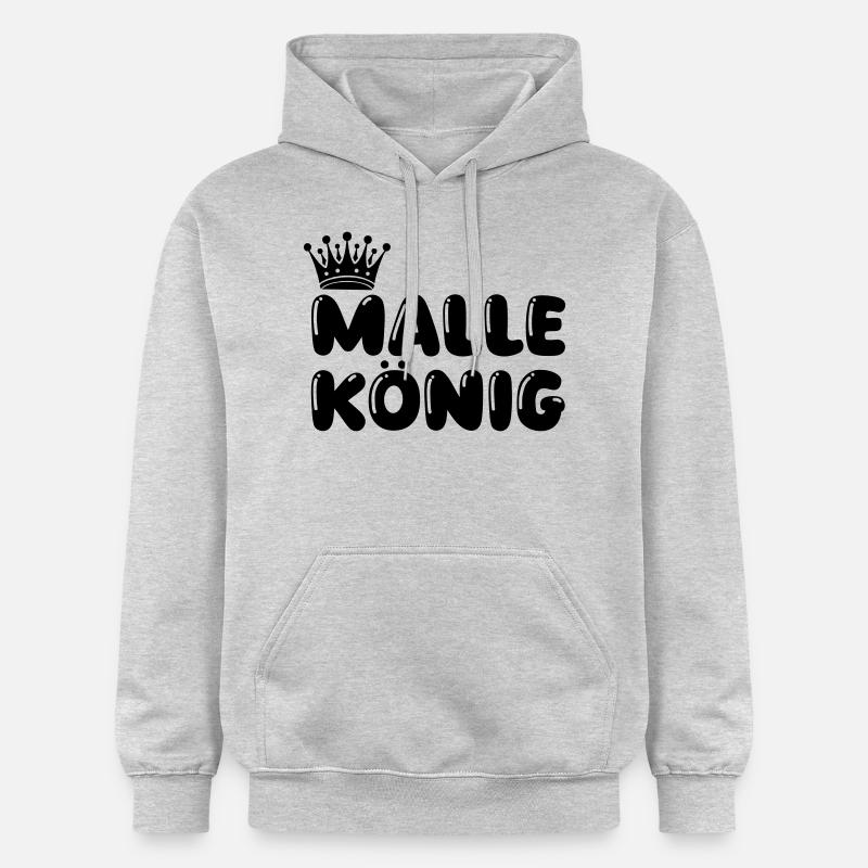 Malle König - Sweat à capuche Softstyle® Gildan Unisexe - gris clair chiné