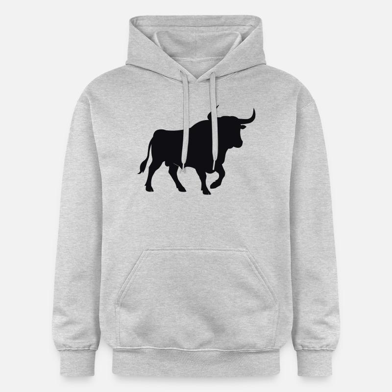 bull - Gildan Unisex Softstyle® Midweight Hoodie - light heather grey