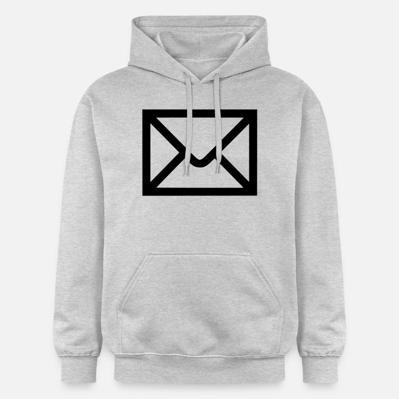 Lettre - post - Email - Sweat à capuche Softstyle® Gildan Unisexe - gris clair chiné