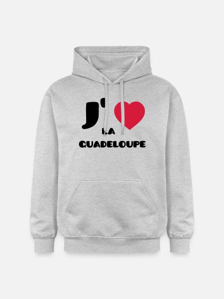 J'aime la Guadeloupe (V) - Gildan Unisex Softstyle® Midweight Hoodie - light heather grey