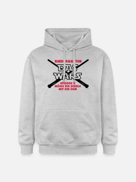 DAS WARS_v2 - Gildan Unisex Softstyle® Midweight Hoodie - Hellgrau meliert