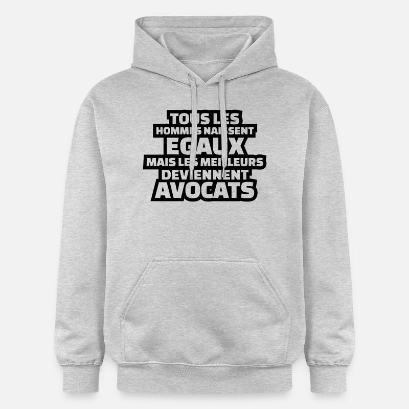 les meilleurs deviennent avocats - Sweat à capuche Softstyle® Gildan Unisexe - gris clair chiné