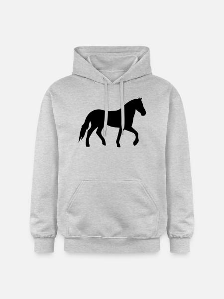 horse - Sweat à capuche Softstyle® Gildan Unisexe - gris clair chiné