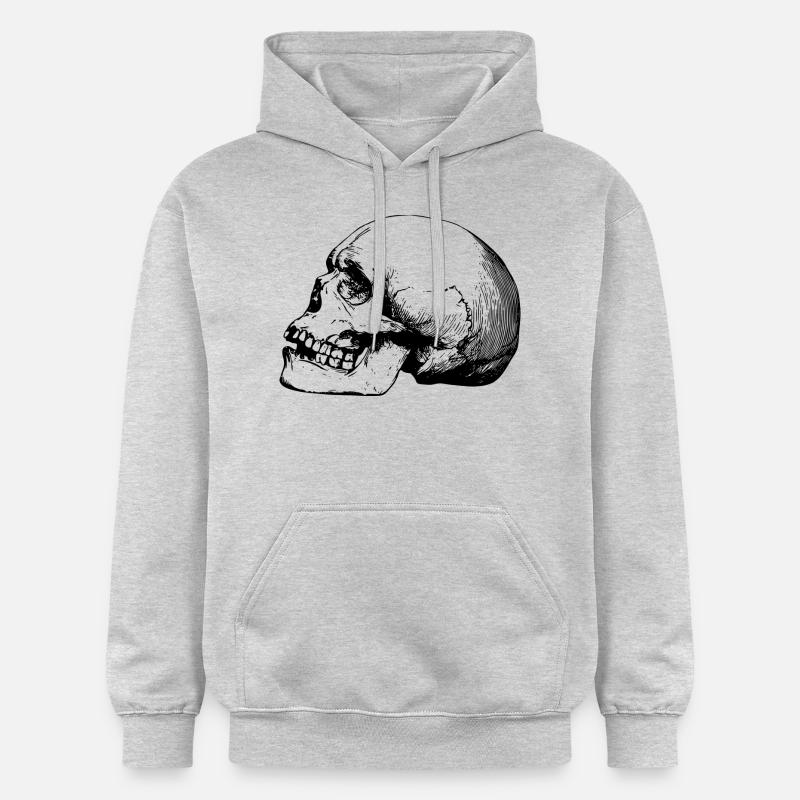 crâne - Sweat à capuche Softstyle® Gildan Unisexe - gris clair chiné