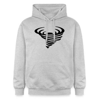 tornade - Sweat à capuche Softstyle® Gildan Unisexe - gris clair chiné - Devant - Liana (172cm) & Jaron (178cm)