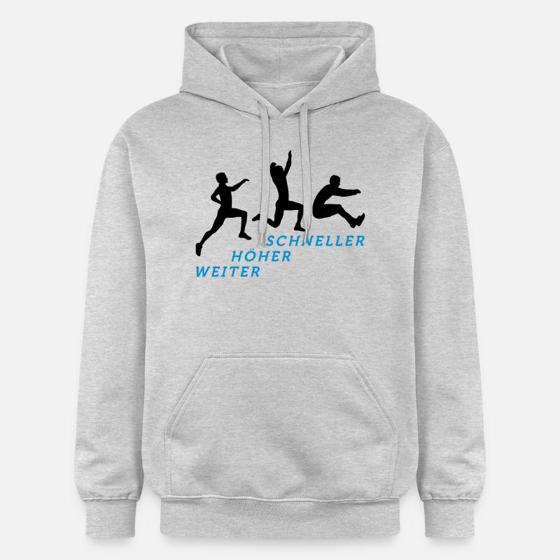 Weitsprung 12 2017 2c 02 - Gildan Unisex Softstyle® Midweight Hoodie - Hellgrau meliert