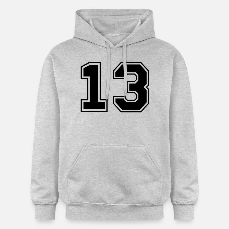 dreizehn - Sweat à capuche Softstyle® Gildan Unisexe - gris clair chiné