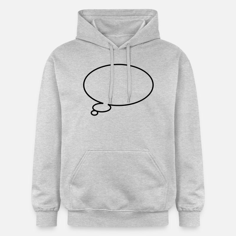 Thinking bubble - Sweat à capuche Softstyle® Gildan Unisexe - gris clair chiné