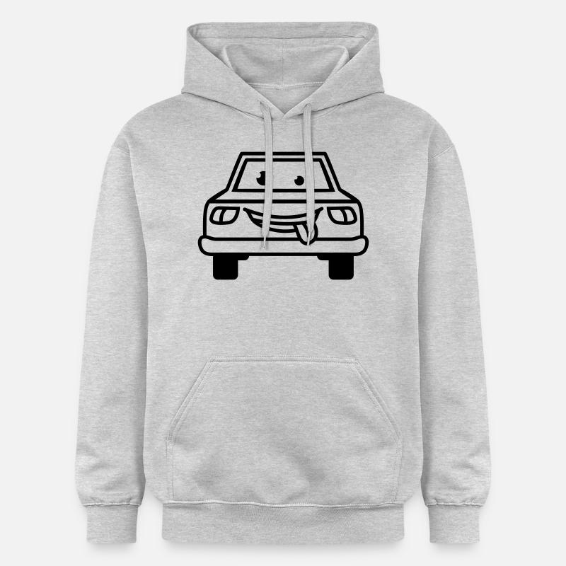 Cartoon Car - Sweat à capuche Softstyle® Gildan Unisexe - gris clair chiné