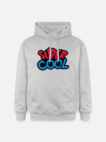 Super Cool - Gildan Unisex Softstyle® Midweight Hoodie - Hellgrau meliert
