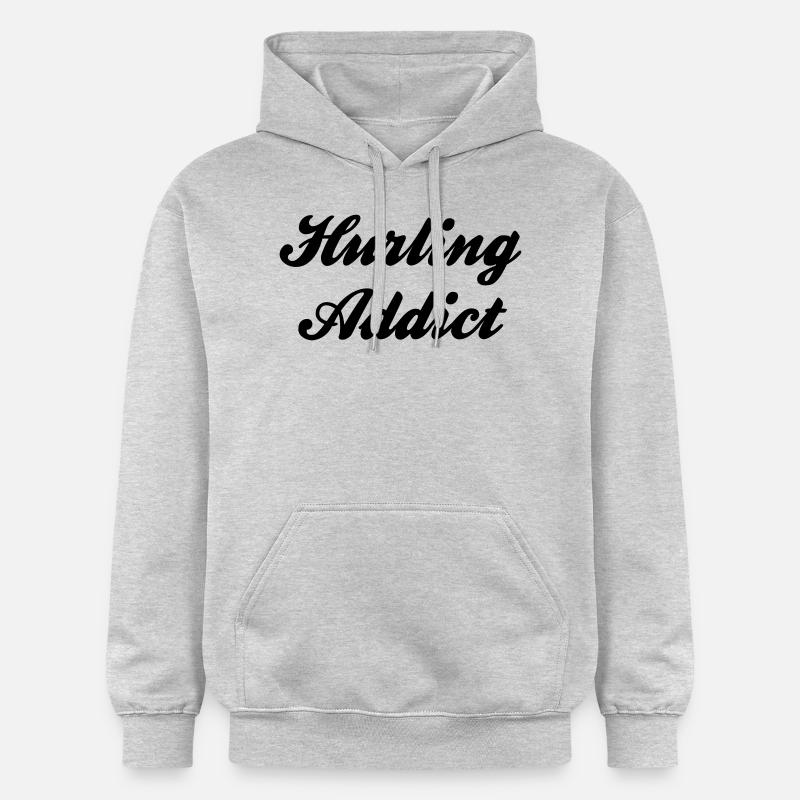 hurling addict - Sweat à capuche Softstyle® Gildan Unisexe - gris clair chiné