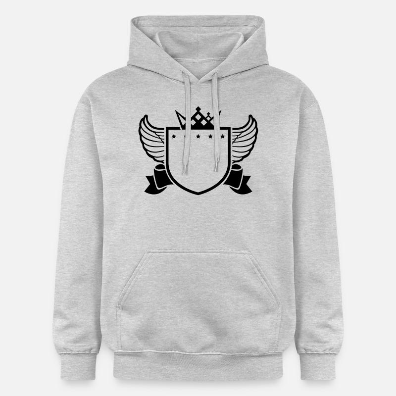 shield_empty_di1 - Sweat à capuche Softstyle® Gildan Unisexe - gris clair chiné