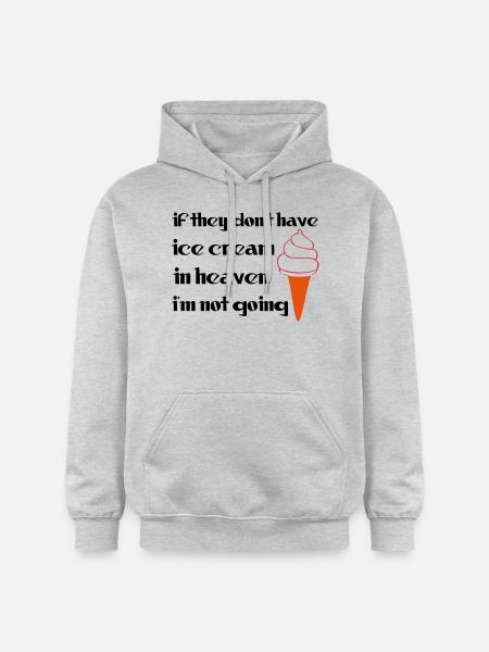 Ice Cream - Gildan Unisex Softstyle® Midweight Hoodie - light heather grey