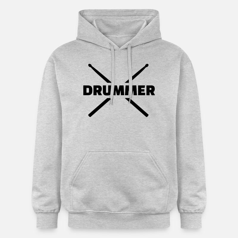 Drummer - Sweat à capuche Softstyle® Gildan Unisexe - gris clair chiné